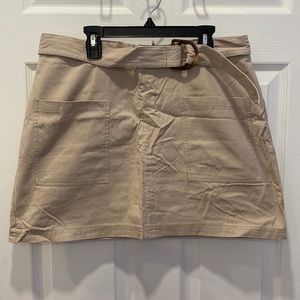 Khaki Tan Mini Skirt